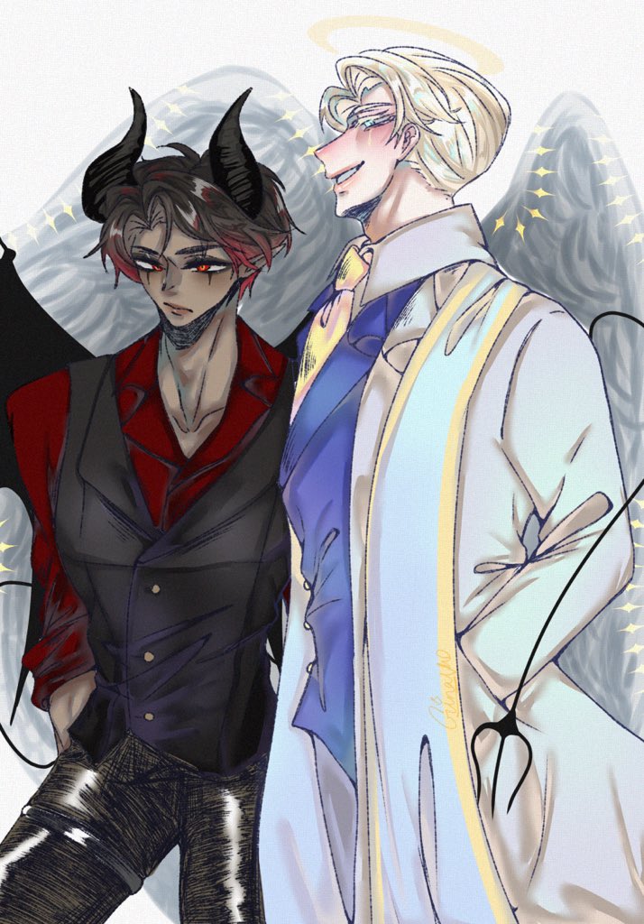 Angel Zhenya and Demon Taekjoo ahhh finally finished it so sleepy….

#코드네임아나스타샤 #codenameanastasia