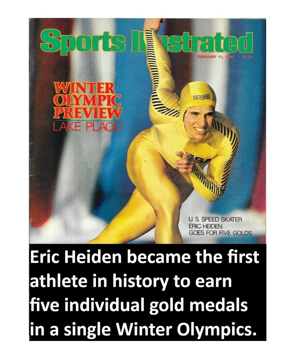 JordanLoppnow's tweet image. 46 YEARS AGO TODAY

On Feb. 11, 1980, Madison, WI native &amp;amp; Madison West graduate Eric Heiden was featured as the cover athlete for Sports Illustrated.

During the 1980 Winter Olympics, he swept ALL FIVE men's speed skating events:

🥇 500m
🥇 1,000m
🥇 1,500m
🥇 5,000m
🥇 10,000m