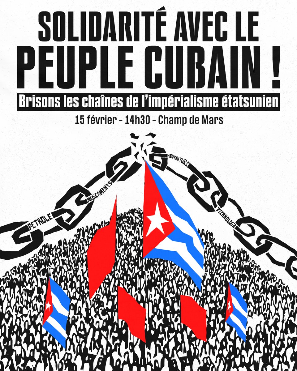 🇨🇺 Depuis plus de 60 ans, les États-Unis étranglent Cuba avec des mesures coercitives unilatérales contraires au droit international. 

Cet acharnement prend un nouveau tournant avec le décret signé par M. Trump le 29 janvier dernier.

Désormais les États-Unis veulent pénaliser