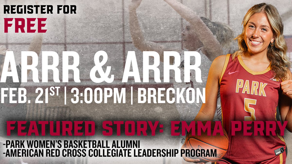 Arrr &amp; Arrr is coming up on the February 21st‼️We are excited to shine a spotlight on former Park women's basketball student-athlete Emma Perry💛🏴‍☠️❤️
🔗buff.ly/IEJ68O4