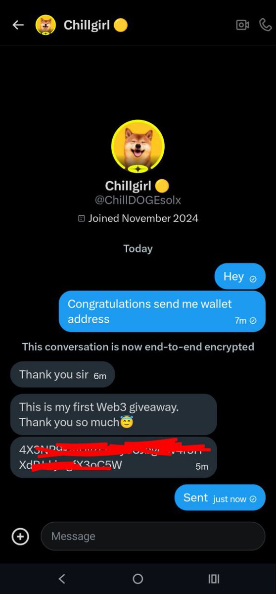 Our 1st winner is <a href="/ChillDOGEsolx/">Chillgirl 🟡</a> 
reward sent ✅

Who’s next? Clock’s ticking ⏳