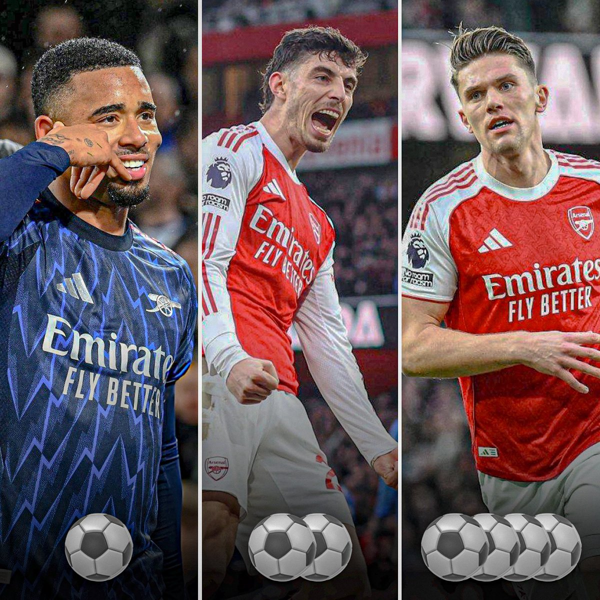 now_arsenaI's tweet photo. All of Arsenal’s strikers are finding form just at the right time of the season.

Seven goals in their last five games.

Long may it continue… https://t.co/yc8dKo92nX