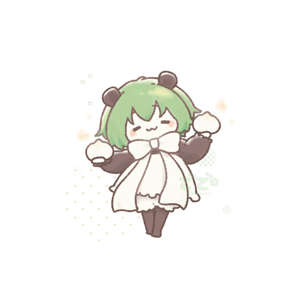 dedekome's tweet photo. ほかほか肉まん🐼💚 https://t.co/cMD7TUwcCs