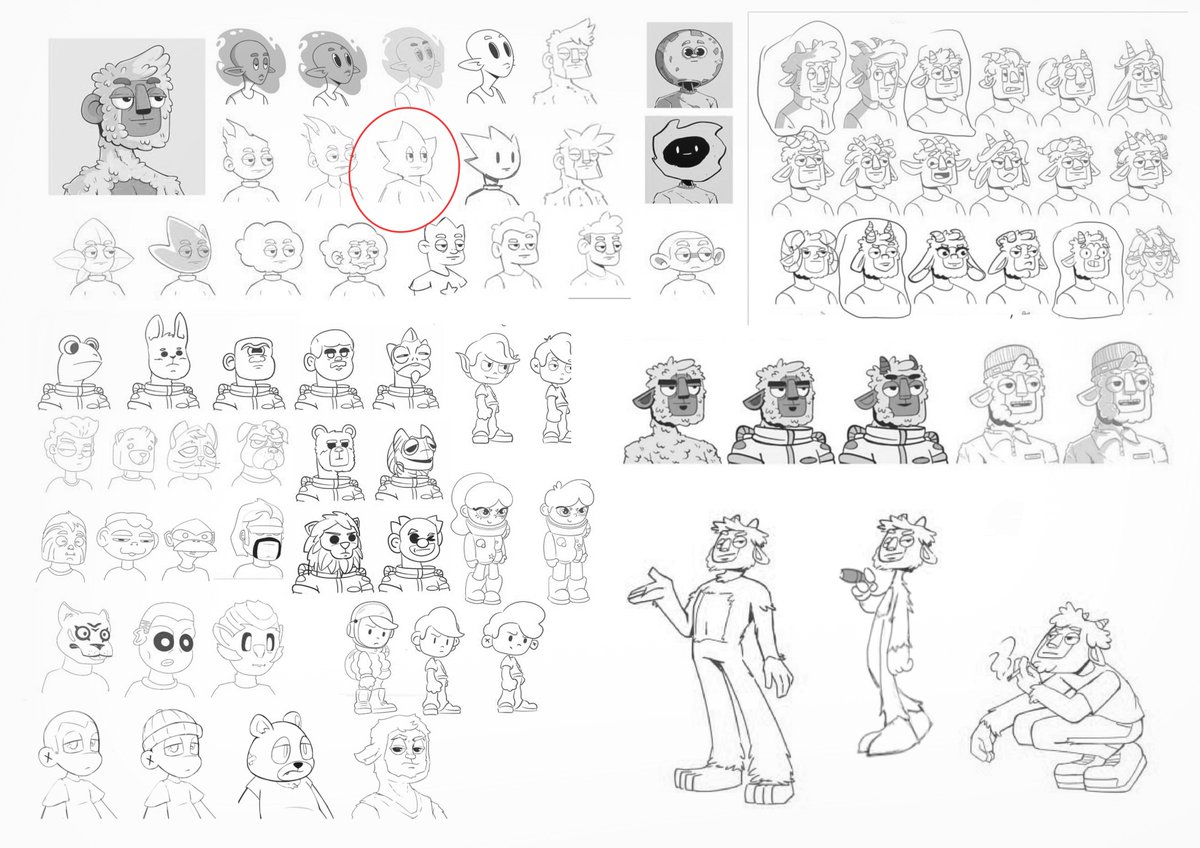 NoBloco_Studio's tweet photo. As part of our IP development process, the project @astroversewtf  went through multiple rounds of visual testing and iteration. 

Early concepts and thumbnails allowed us to explore worlds, characters, and visual directions before anything became fixed, ensuring the universe could grow consistently over time rather than exist as a single isolated idea. 

We're so proud of our team and the process we went through to develop the final Astroverse concept

Which one is your favorite Astro? 🌟 
(we have a bunch more)