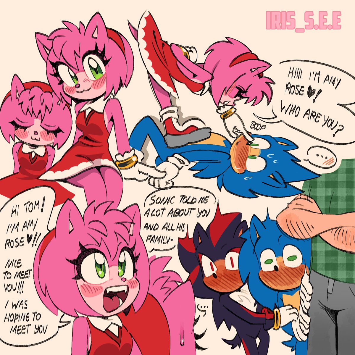 There are people who doesn't like the idea of Sonic having a crush on Amy in the movie, but maaaaaan let me at least dream about it istg...

#sonshadamy #sonadow #sonamy #shadamy