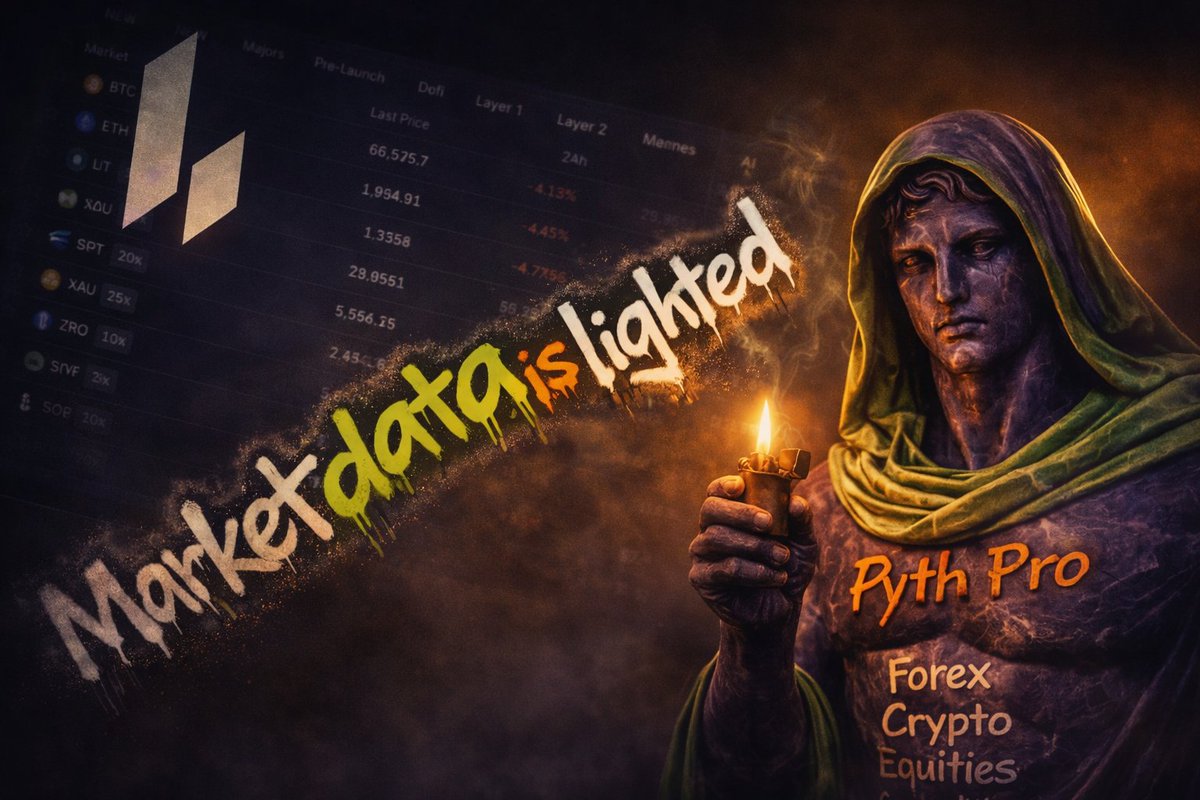 Legendary <a href="/Lighter_xyz/">Lighter</a> joined the chat and lightened the market data with <a href="/PythNetwork/">Pyth Network 🔮</a> Pro Package: 

> up to 1ms update frequency  
> full historical data and resolution 
> forex, crypto, equities, commodities, metals, rates and more  
> new symbols added weekly 
> same day