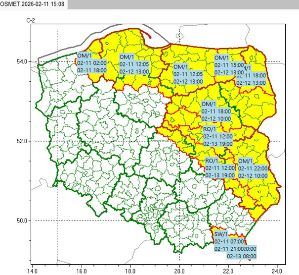Aktualna i prognozowana sytuacja meteorologiczno-hydrologiczna 

Link do komunikatu: imgw.pl/aktualna-i-pro… 

#imgw #pogoda #meteo #hydro