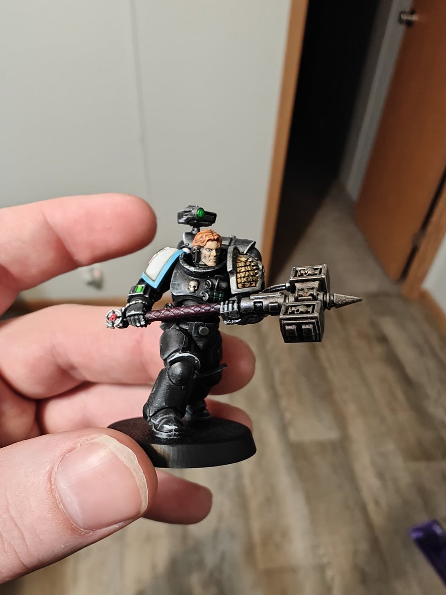 AscendaScriptum's tweet photo. A Paragon Spear of the Emperor for my Deathwatch Kill Team.

#warhammer40k 
#WarhammerCommunity 
#warhammer https://t.co/fWE5lubHx3