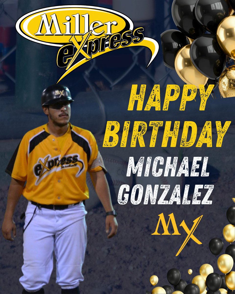 🎉⚾️ Happy Birthday to Moose Jaw Miller Express Head Coach Michael Gonzalez!

Thanks for your leadership and passion for the game — have a great day, Coach! 💛🖤
#MillerExpress #WCBL #HappyBirthday #CoachGonzalez <a href="/MikeyG_VE/">Mike Gonzalez</a>