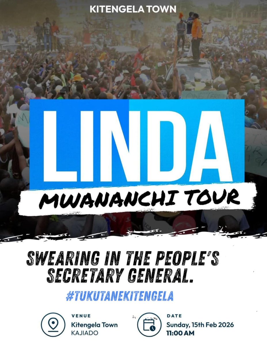 Enyewe RIP ODM!
It's time for a new movement! Young! Vibrant and for the people and by the people. 
Sifuna is a brand na SISI NDIO SIFUNA!
Kitengela tupatane as we swear in the People's Secretary General!
