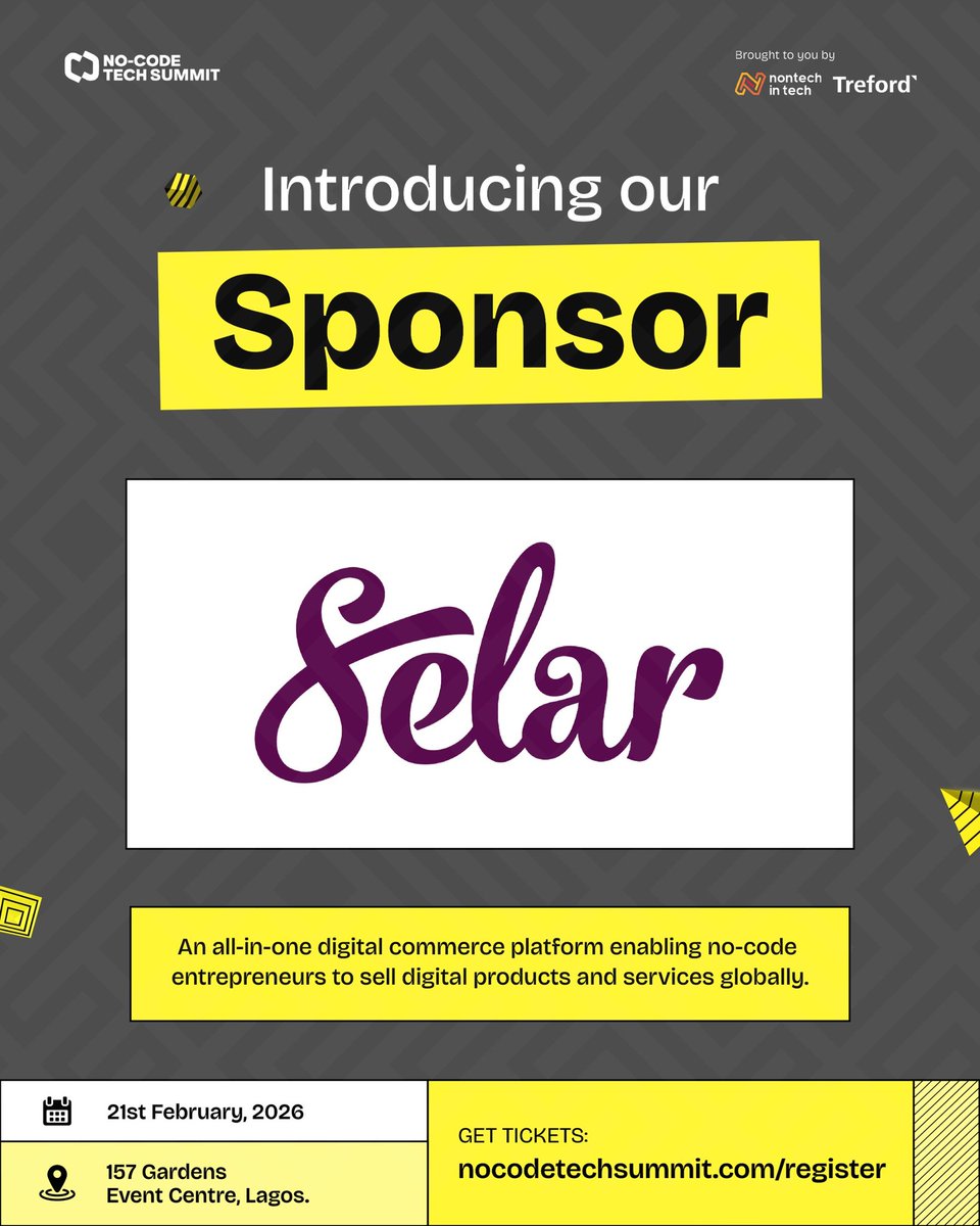 Selar is an all-in-one digital commerce platform empowering no-code entrepreneurs and digital creators to sell products and services globally without the technical headaches. From e-books to courses, event tickets, and more, creators are monetising their skills in minutes.

Proud
