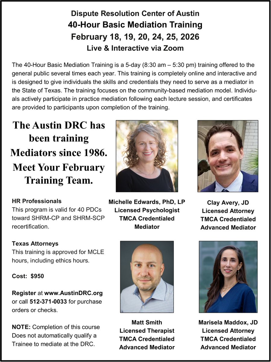 Dispute Resolution Center of Austin tweet media