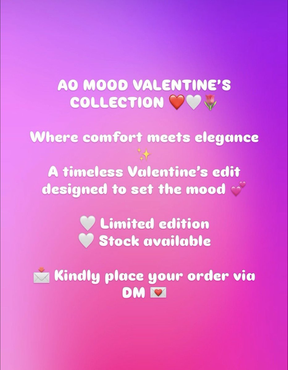 The long awaited is finally ready🥳🥳🔥🔥

Valentines is coming 🎶 where’s your AoMood pjs🥳🥳🔥🔥

Very affordable for a limited edition, grab yours now🔥

Place your orders via dm. X or IG ONLY❤️

#AoMoodAshleyOgle
