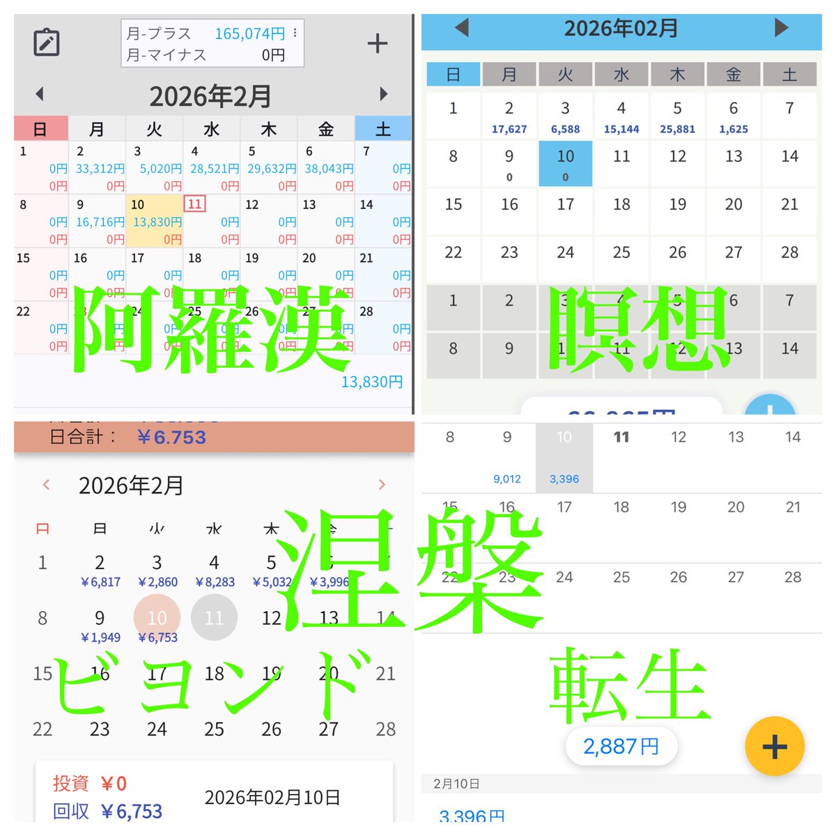 kimubb2003a's tweet photo. 2/10の自動取引の売上！
GOLD

阿羅漢 0.01
13,830円

瞑想0.05
0円

涅槃 0.01
ビヨンド
3,996円
転生防御
6,753円

リンクはプロフです
涅槃子さん
@diet2003a
@nehangold
のオプチャに入って無料で使っています

#FX/ゴールドロング仮想通貨/EA/無料配布 #配当金  #押し目買い　#メタプラ https://t.co/zQ5vTkVEyj