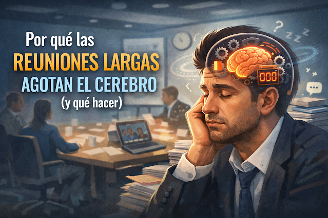 ¿Sales de una reunión larga más cansado de lo que entraste? 
En este post explico qué ocurre en el cerebro durante las reuniones largas y, lo más importante, cómo rediseñarlas para que sumen y no drenen energía. neurocienciaempresarial.com/2026/02/por-qu…