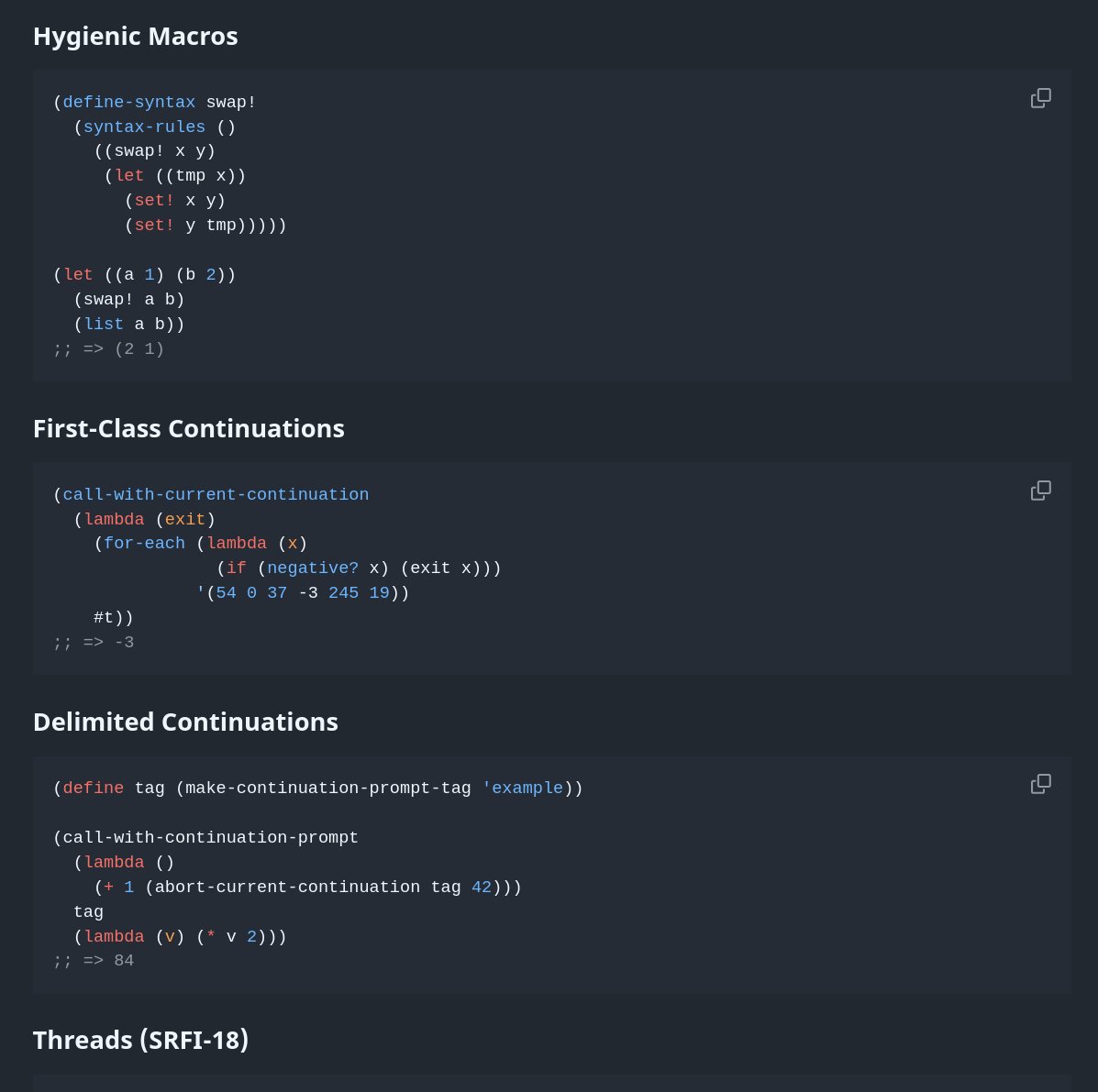 An embeddable R7RS Scheme interpreter for Go—bytecode compiler, stack ...