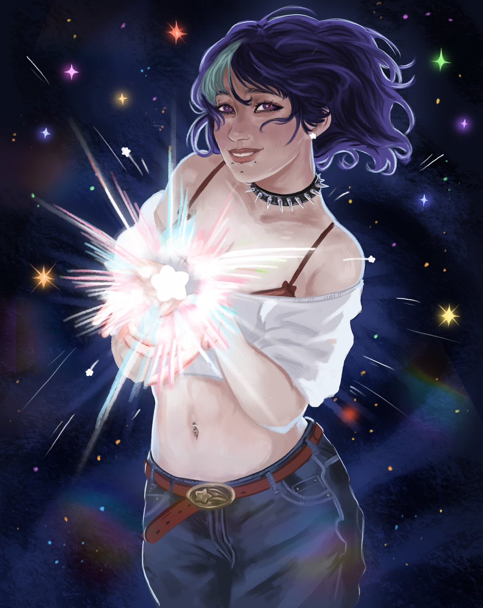 Oomf requested I make a version with the trans flag colors so I did 🫡