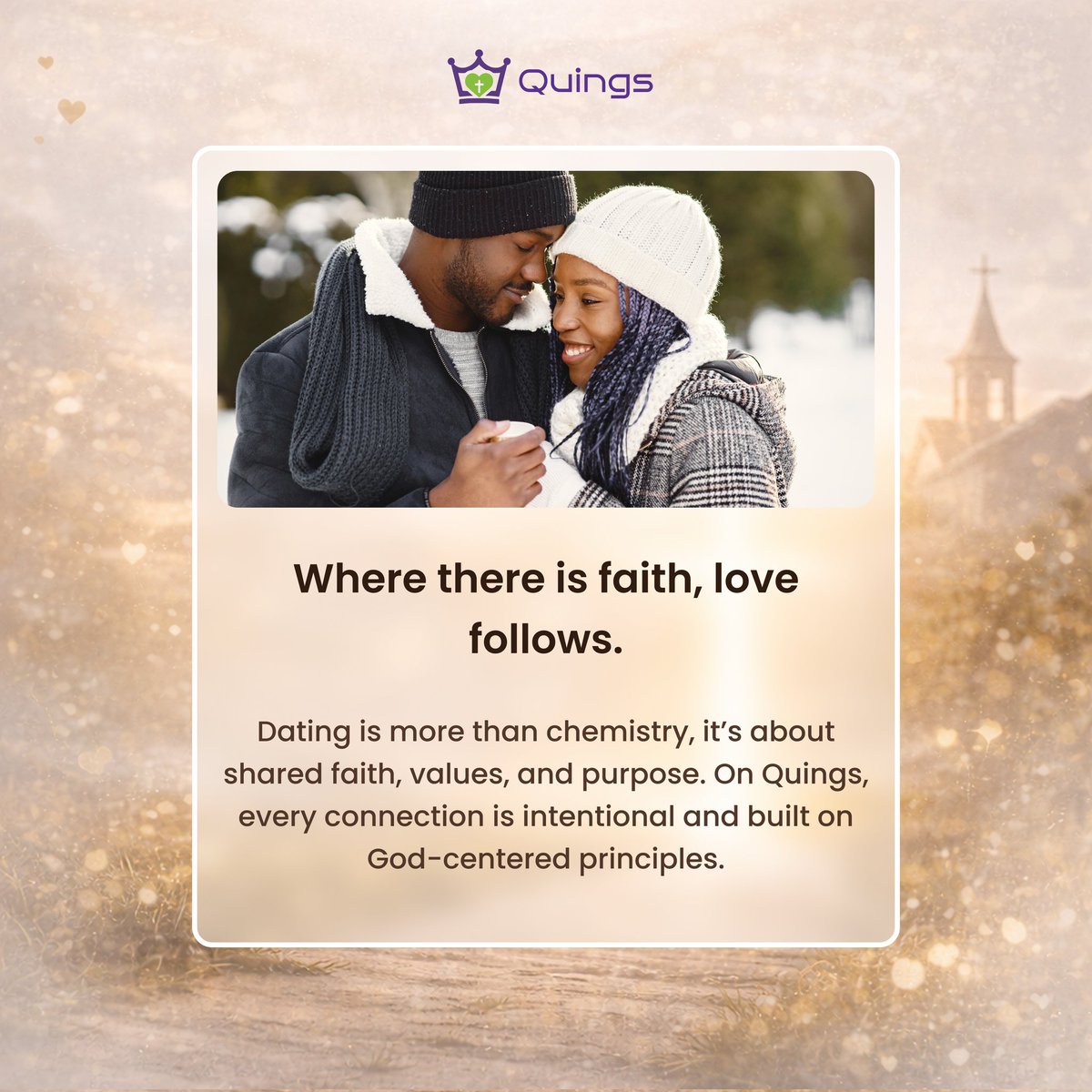 quingsapp's tweet image. Faith changes the way we date
When two hearts align spiritually, love grows deeper, stronger and more intentional

#FaithBasedDating
#ChristianSingles
#GodCenteredLove
#FaithAndLove
#ChristianDatingApp