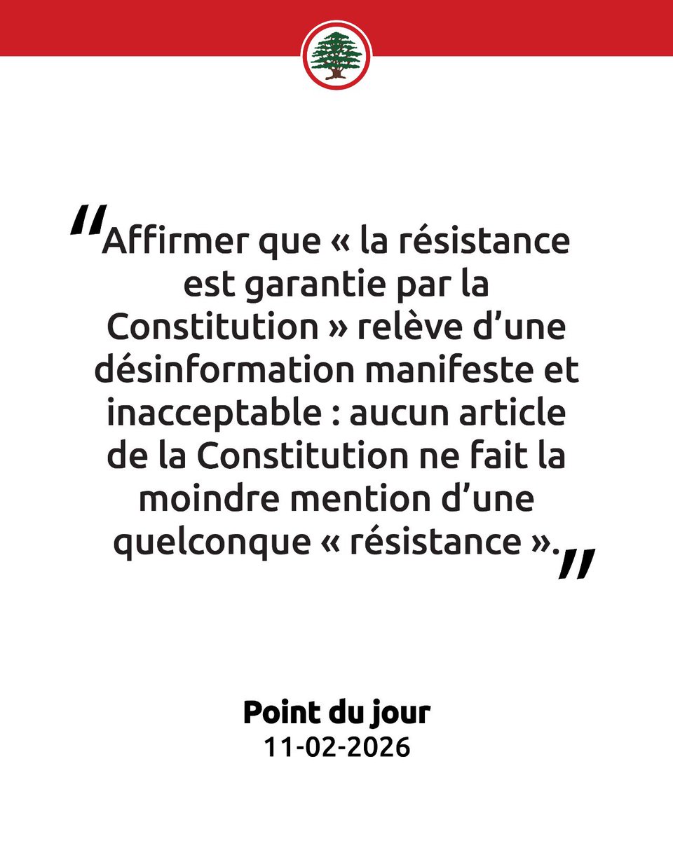 Forces Libanaises - France tweet media