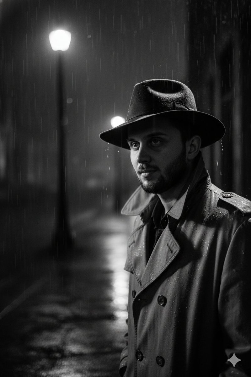 aiphototrend's tweet photo. ๐ฅ The Noir Detective
Become a brooding 1940s film noir detective solving a mystery on a rainy night.
โจ Transform your photos: https://t.co/2iYS7b8czH
#AIArt #AIPhoto #AIGenerated #PhotoTransform https://t.co/bV6s8lwUl7