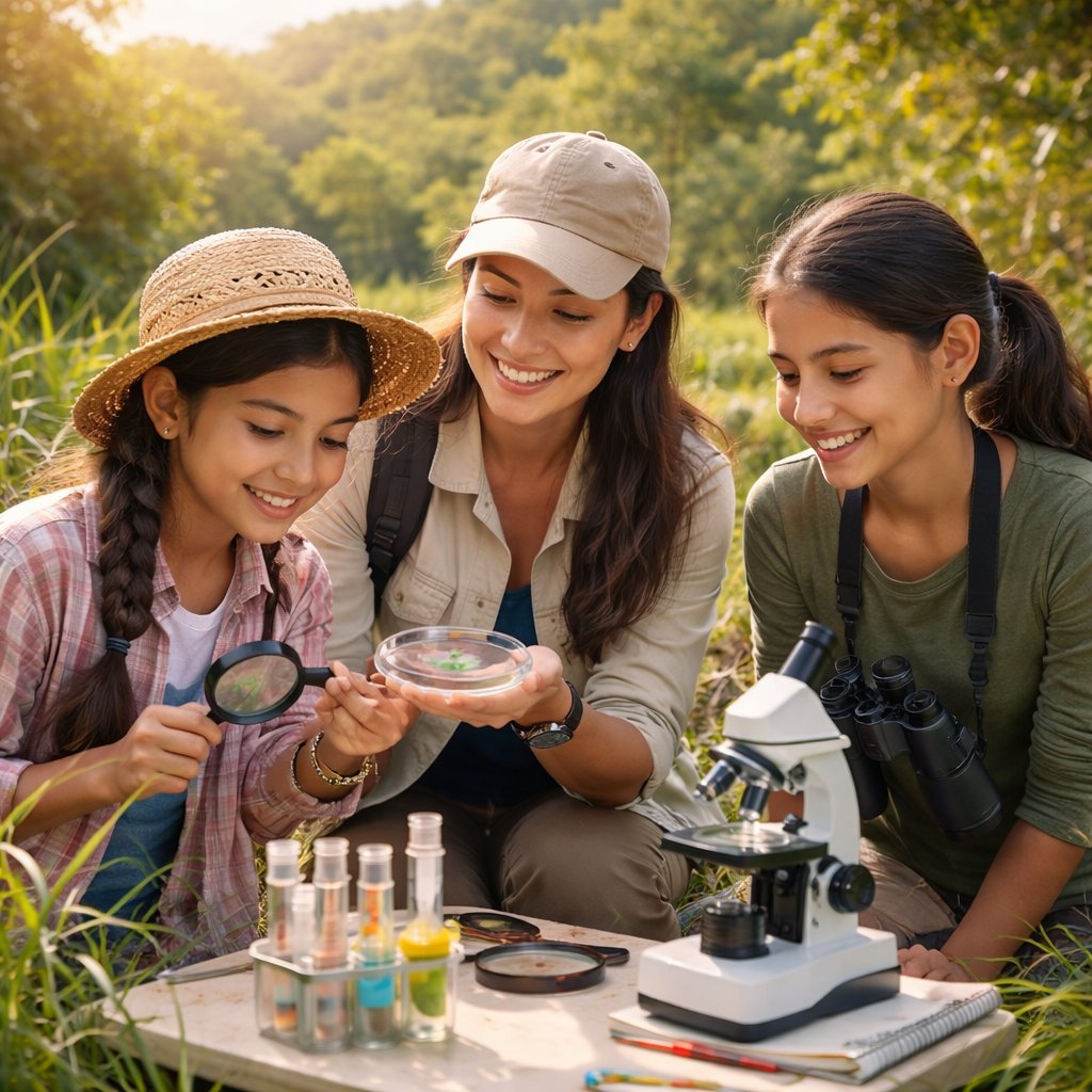 👩‍🔬🌱 11 de febrero – Día Internacional de la Mujer y la Niña en la Ciencia
Reconocemos a quienes, con curiosidad y conocimiento, protegen la naturaleza.
Inspirar a más niñas a explorar la ciencia es cuidar el futuro. 🌍✨
#MujerEnLaCiencia #NiñasEnLaCiencia #EducaciónAmbiental