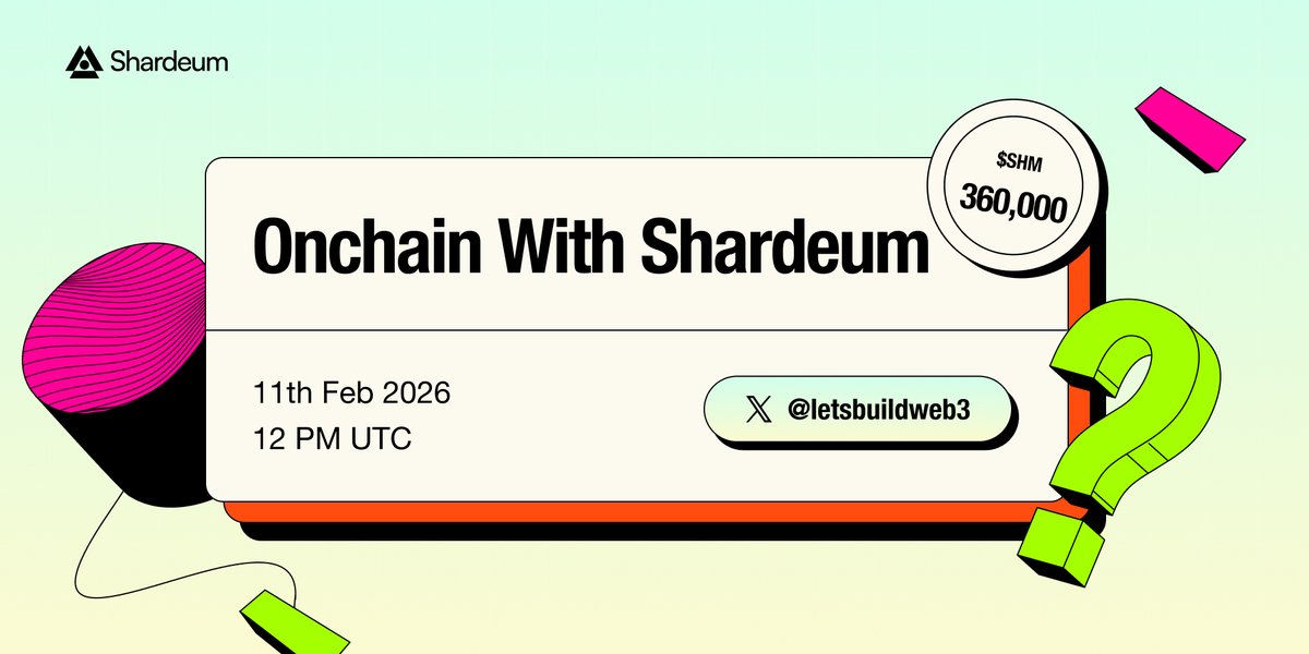 Quiz &amp; Win ⚡

Test your Onchain knowledge, answer all 5 questions correctly in under 10 mins each &amp; win from 360,000 $SHM prize pool.

Happening now <a href="/letsbuildweb3/">Build Web3 on Shardeum</a>
