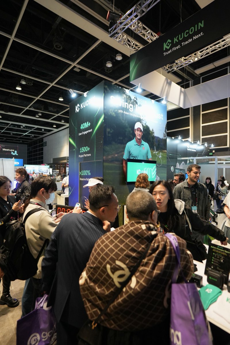 kucoincom's tweet photo. Day 1 at @consensus_hk 2026 ✔️

From precision challenges to friendly competition, the KuCoin booth was buzzing with energy today at Consensus Hong Kong!

Great games, memorable moments, and inspiring conversations with the community - exactly what Web3 is all about. 🌐✨

More excitement awaits tomorrow! 🚀

#ConsensusHK #KuCoin