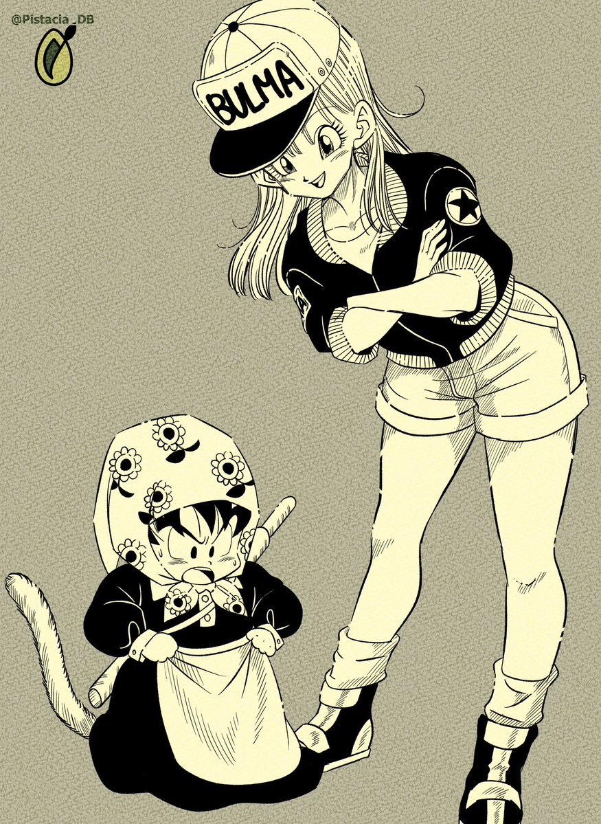 Bulma &amp; Goku ⭐
#DragonBall #Bulma #dragonballfanart