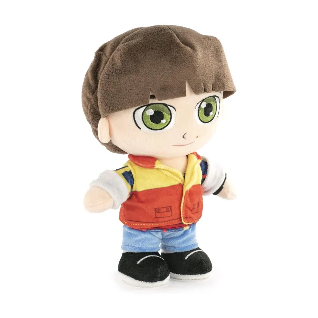 i used to have this will plush but i donated him years ago and i regret it so much and it was manufactured wrong so mine had green eyebrows. i miss my little green eyebrowed will byers