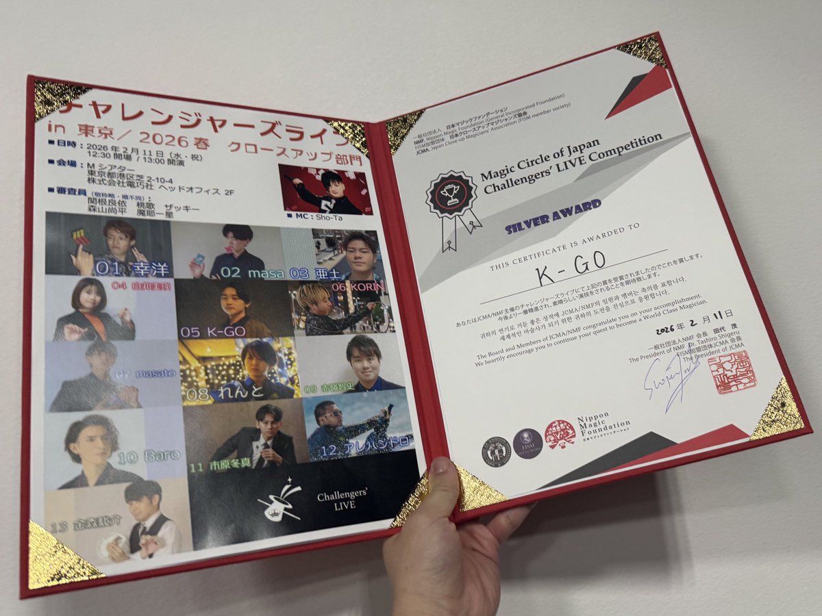 2位でした
悔しい