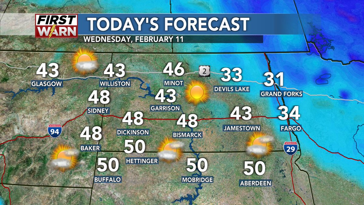 Good Morning!  Today's high temperature outlook