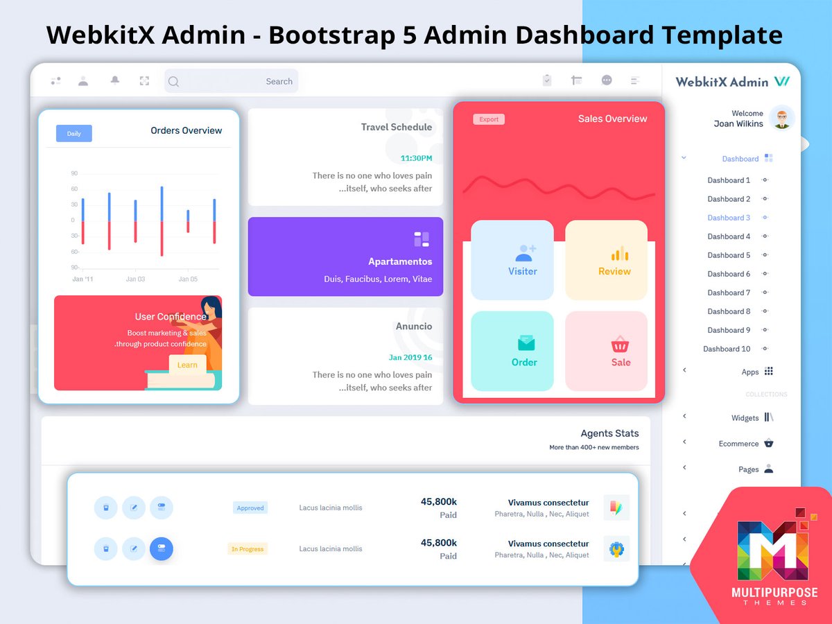 MultiStoreTheme's tweet photo. CRM Bootstrap 5 Admin Dashboard for Sales &amp; Customer Management

Buy Now: https://t.co/uTwGB0m3xV

#CRMDashboard #Bootstrap5 #AdminTemplate #SalesDashboard #CustomerManagement #BusinessCRM #DashboardDesign #WebAdmin #UIUX #ResponsiveDesign #WebDevelopment #AdminPanel https://t.co/SnWr3fiJZ6