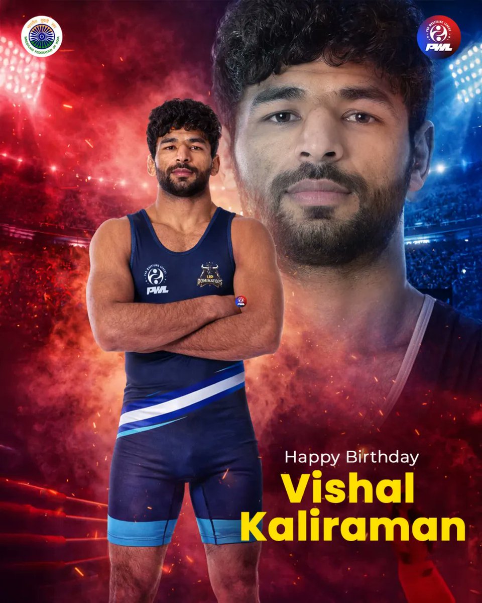 pwl_india's tweet photo. Happy Birthday to the powerhouse, Vishal Kali raman! 🎉💪 .. #trendingnow #PWL2026 #explore #bdaypost https://t.co/Khr89x9WKJ