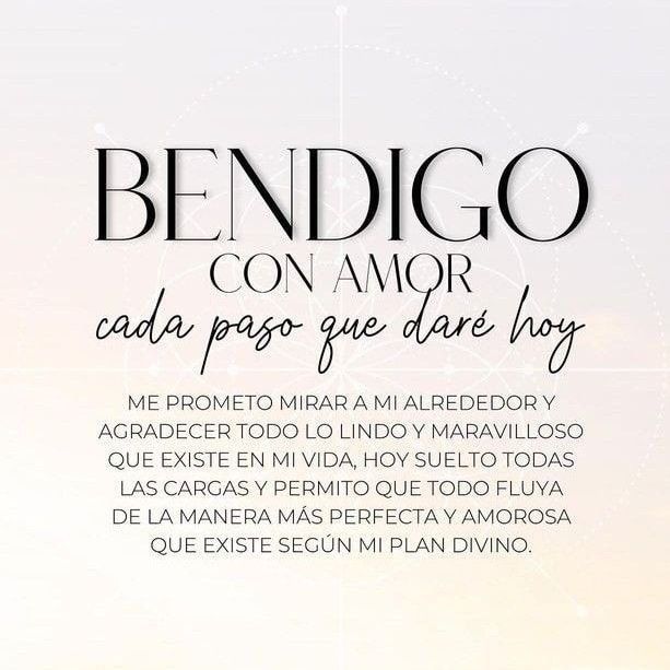 Motivosentuvida's tweet photo. Bendigo con amor cada paso que daré hoy!
#frasedeldía 
#FelizMiércoles 
#FelizMiércoles 
#FelizMiercolesATodos https://t.co/fdbhd1Q4Jt
