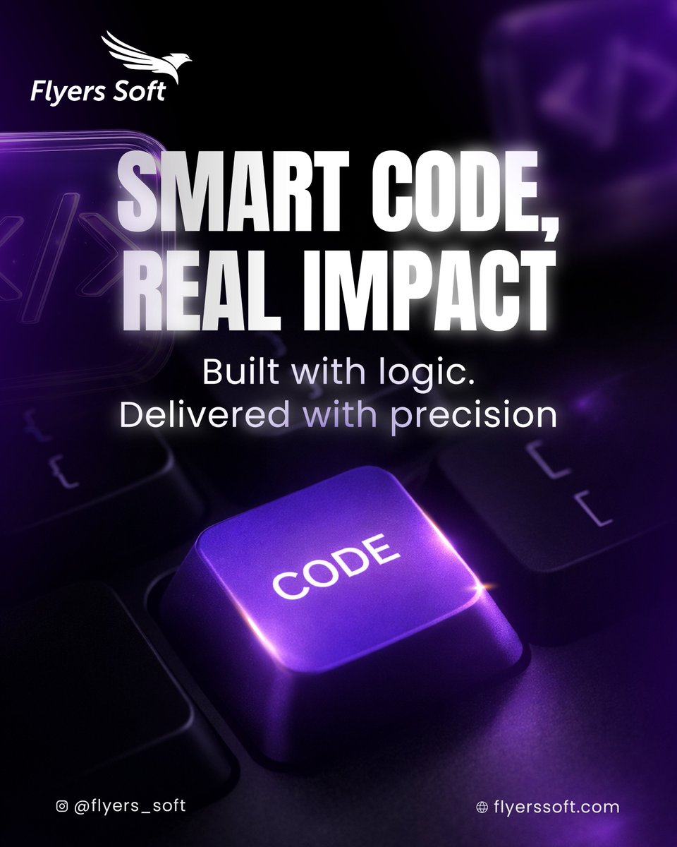 FlyersSoft's tweet photo. Smart code. Real impact.

At @FlyersSoft, we transform ideas into scalable, high-performance digital solutions.

Let’s build technology that truly makes a difference.

#FlyersSoft #SmartCode #SoftwareDevelopment #TechInnovation #DigitalTransformation #CleanCode #ITCompany https://t.co/SmdhEWIPDU