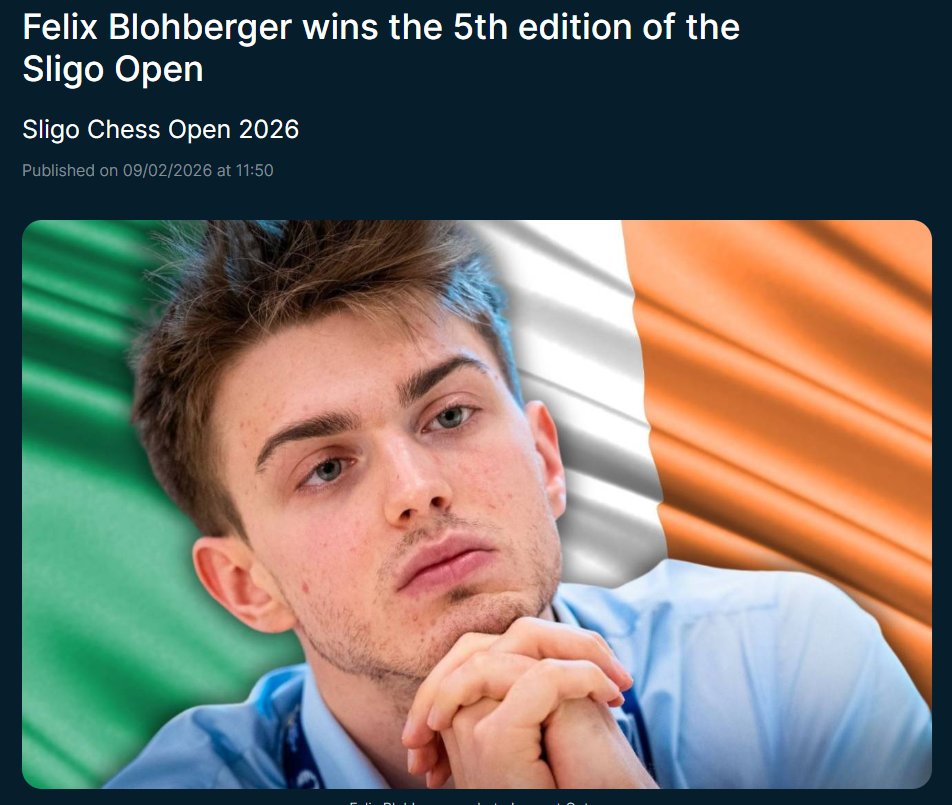 The Sligo Chess and Culture Festival 2026 tweet media