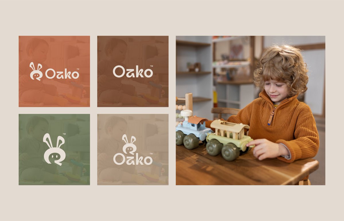 mfaharkhan's tweet photo. Visual Identity for Oako™

A wooden toy brand inspired by natural play, learning &amp; creativity.
Warm. Minimal. Built to grow with modern families.

Mehwish Fahar Khan
Founder &amp; Creative Director - @DzineXpert 

Building a brand? Let’s talk. 📩
#Branding #LogoDesign #BrandIdentity https://t.co/UB2GzB9ZBd
