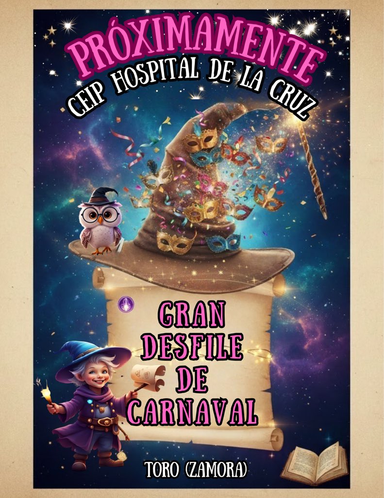 ❤️🥳Viernes 13 de febrero a las 12:00 DESFILE CON CHARANGA para iniciar el CANAVAL!!! Iniciamos Plaza de San Francisco!!! A tope con el CARNAVAL!!! #micoleesguay #HC #carnavalescolar <a href="/educacyl/">Educación JCyL</a>