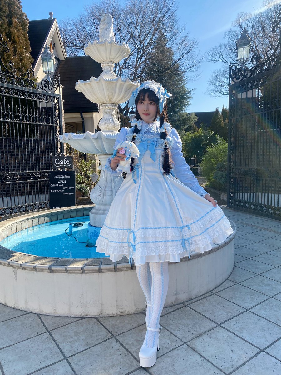 Marquiseジャンパースカート 白×サックスロリィタ🤍🩵