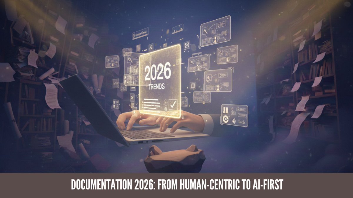 🚀 Documentation in 2026 is changing fast! From scattered wikis to AI-first knowledge portals:
Unified guides &amp; APIs
Semantic search
AI-assisted code &amp; workflows
Big tech leads, but SaaS &amp; fintech are catching up. Read more 👉 tinyurl.com/f3swdmcu
#Documentation #DevOps #AI