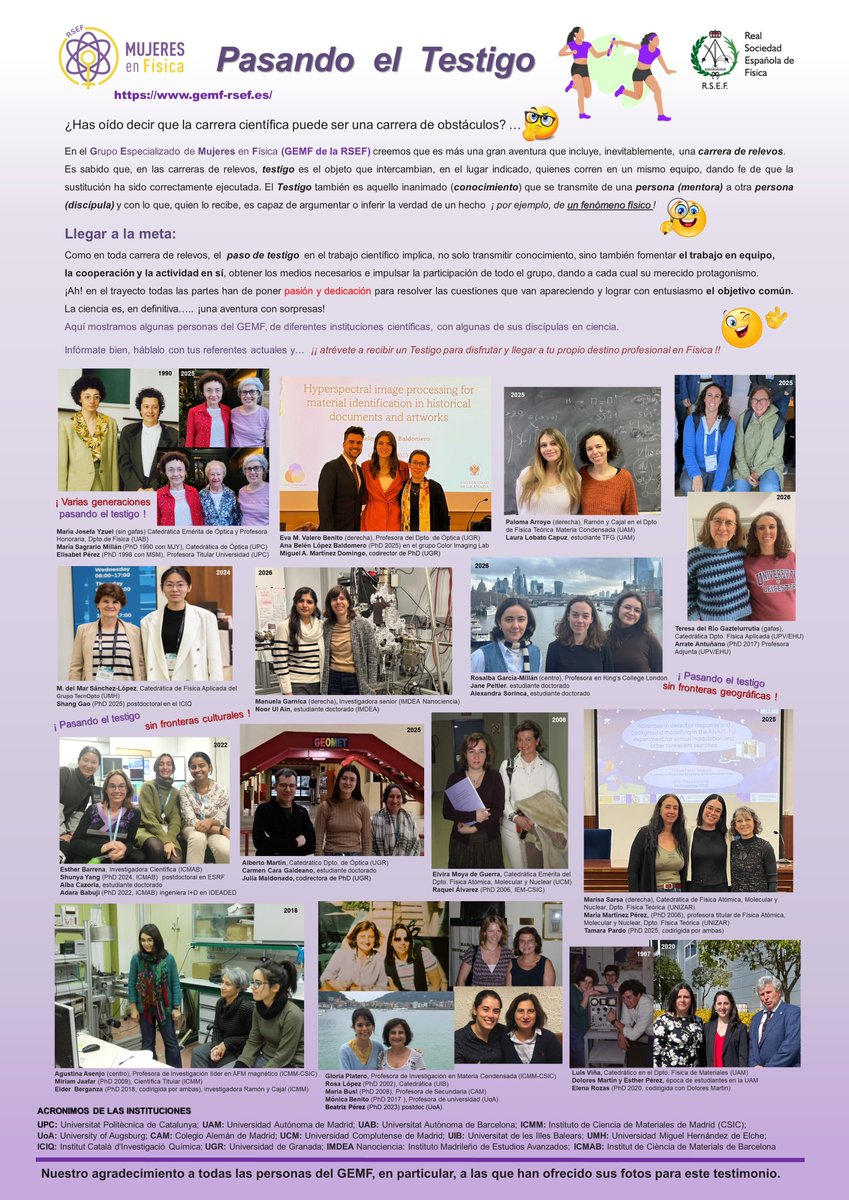 Grupo E. "Mujeres en Física" RSEF tweet media