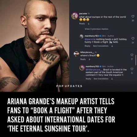 a few months ago someone from ariana’s team mocked fans complaining about the tour dates and suggesting that they could fly to another city. now only residents can request tickets. so how does it work? you tell us to travel, but tickets are only available to locals? <a href="/TeamAriana/">Team Ariana</a>