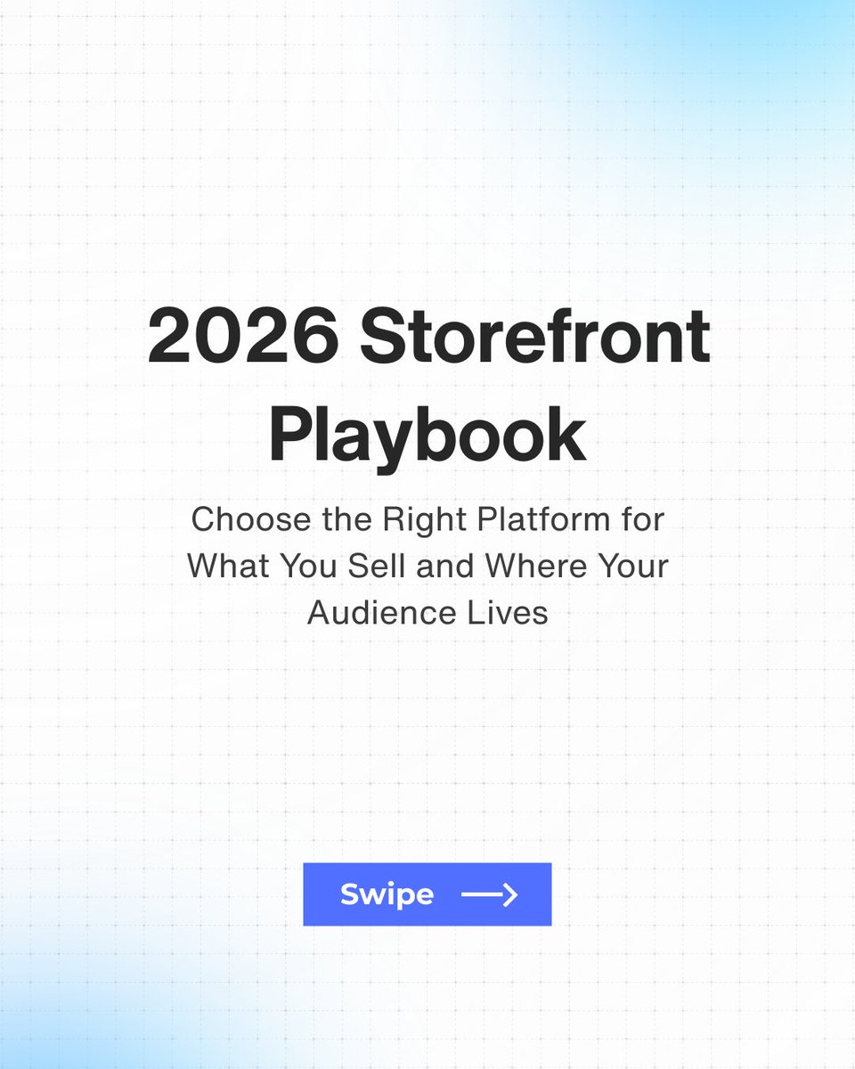 LinearloopHQ's tweet photo. Storefronts in 2026 aren’t one‑size‑fits‑all.
Your platform should match what you sell and where buyers find you.

Swipe the carousel to check the suitable storefront. 👇

#Ecommerce #Founders #OnlineStore #Linearloop https://t.co/cbfUHUJCWL