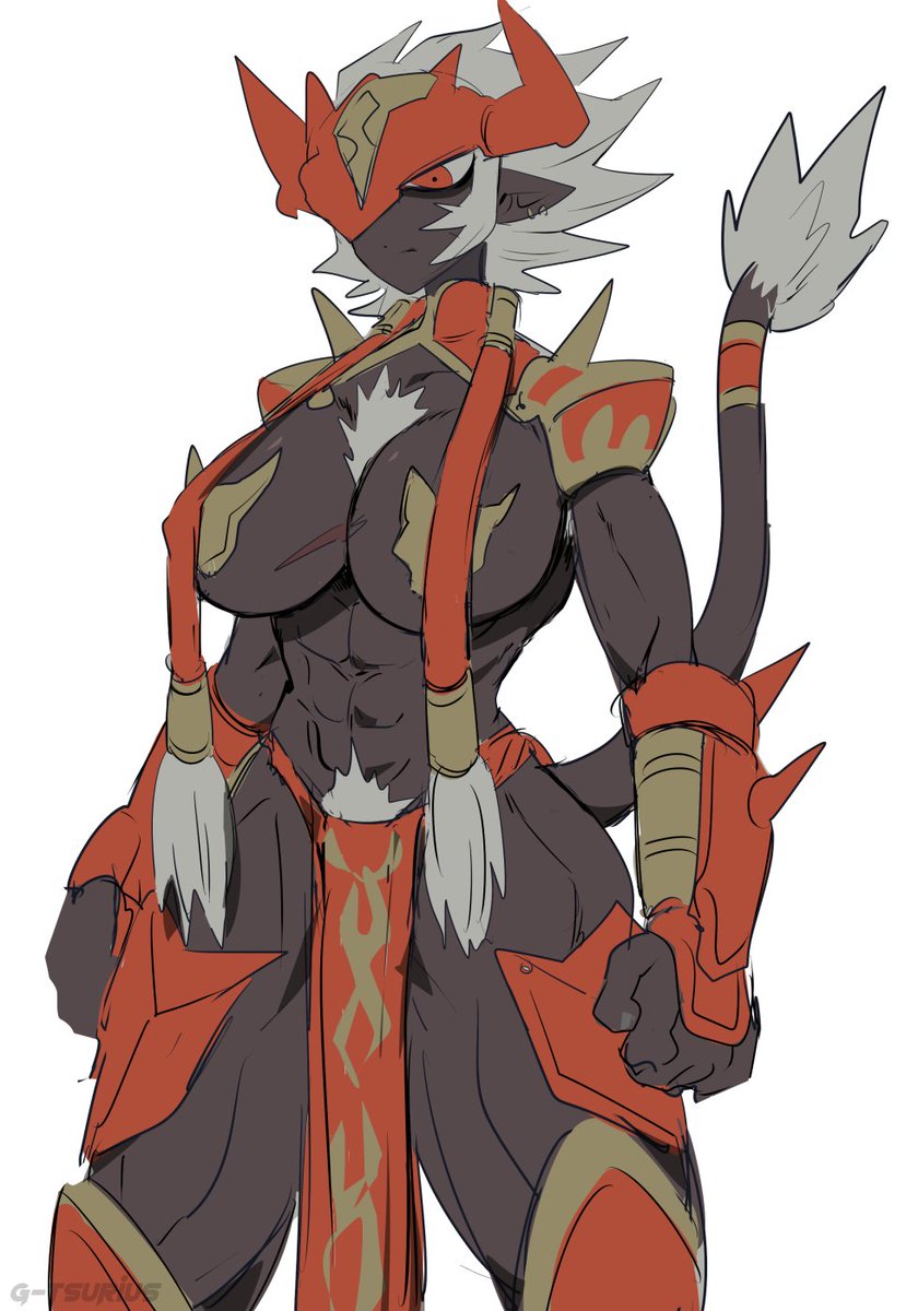 G_tsurius's tweet photo. 載せる絵が無いので褐色筋肉巨女OCを再掲 https://t.co/NEZT5tILbJ