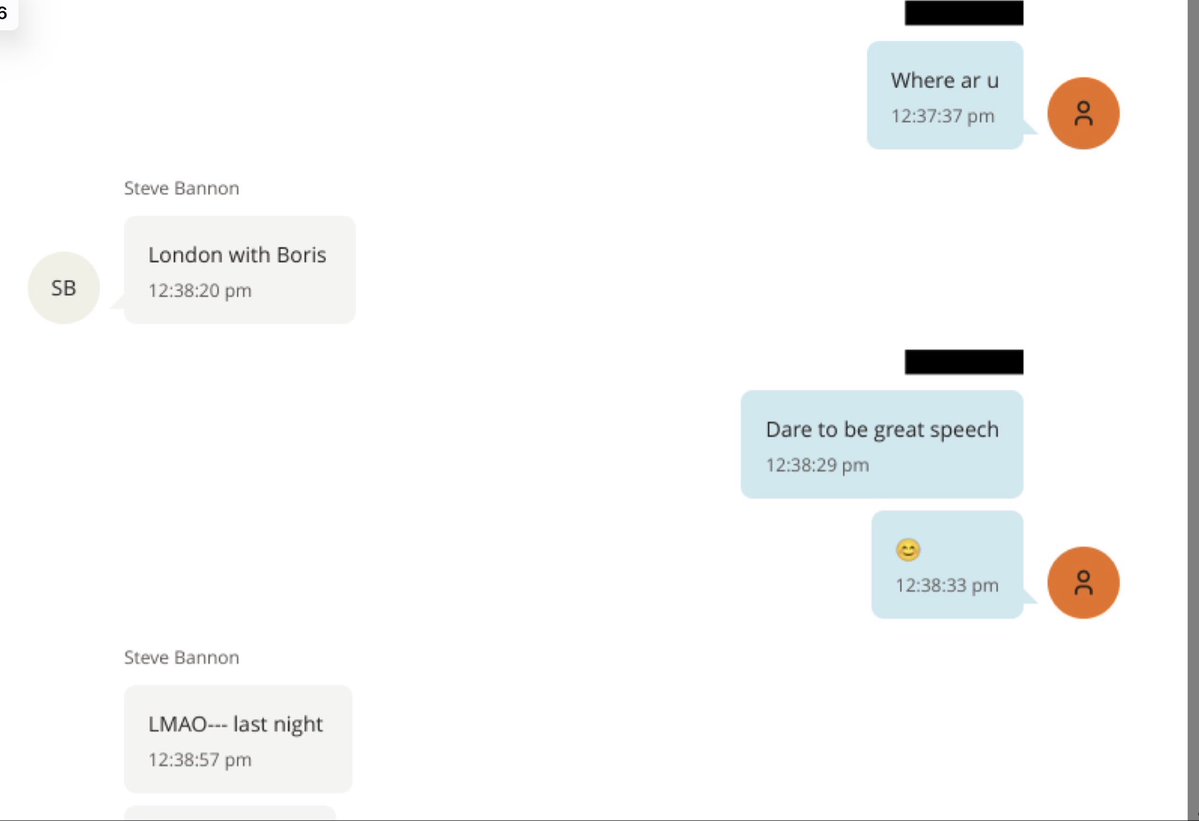 peterjukes's tweet image. This couldn’t be clearer. Bannon’s texts to Epstein in mid July 2018 - “overthrowing May right now” and in “London with Boris” as well as his appearance on LBC with Nigel Farage are prettying damning evidence of a cross party plot with foreign backing