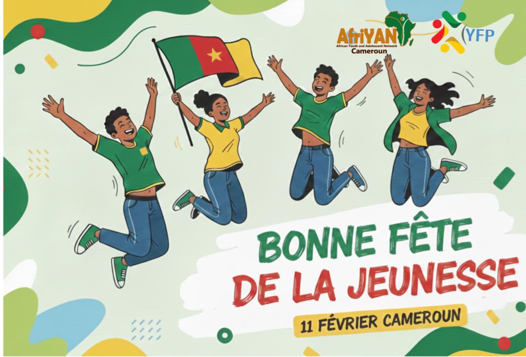 AfriYAN_Camer's tweet photo. 🇨🇲 Bonne Fête de la Jeunesse !
#AfriYANCameroon #FeteDeLaJeunesse2026 #JeunesseEngagée #CamerounUni https://t.co/RjhAUrailL