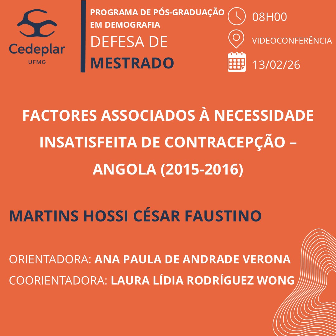 Cedeplar UFMG tweet media