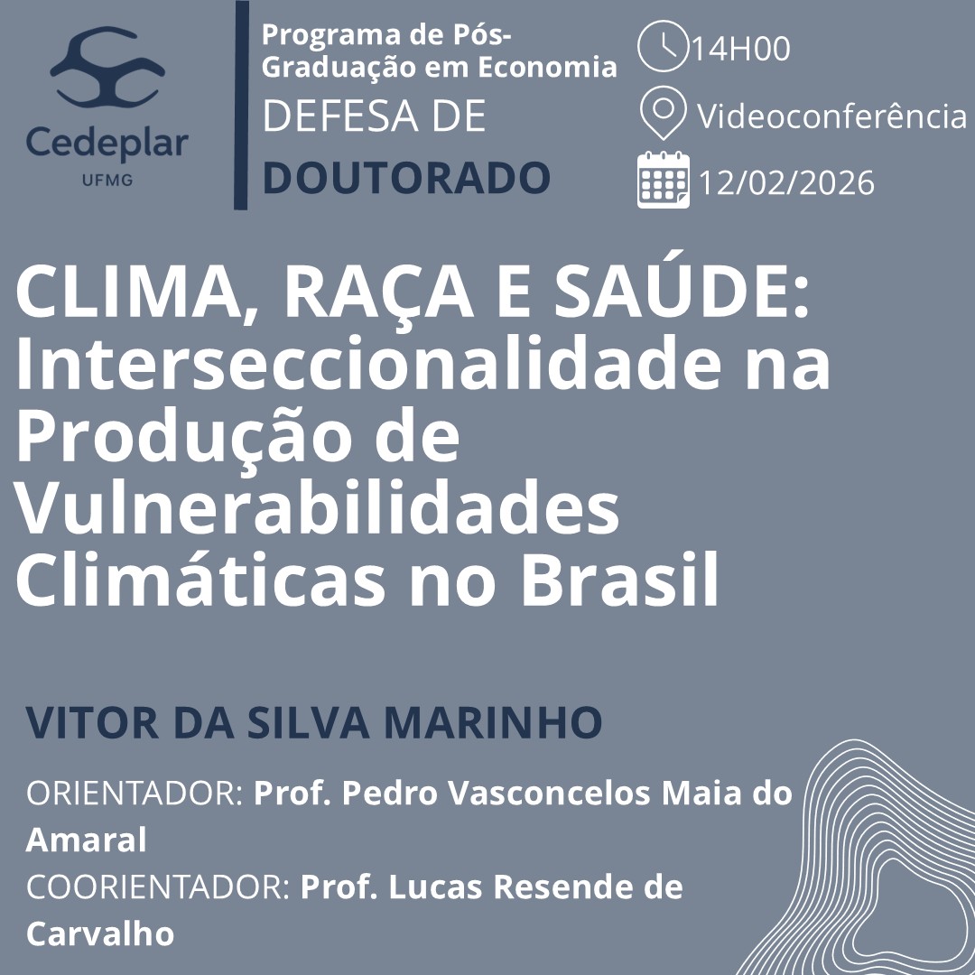 Cedeplar UFMG tweet media