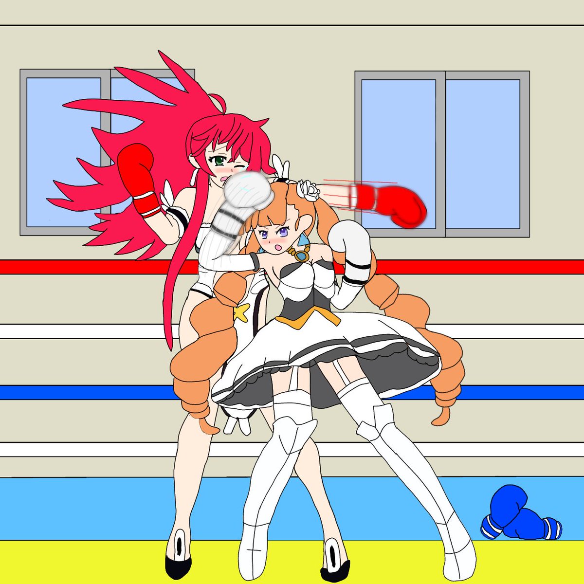 ルナ姫木 vs ペトラ・ヨハンナ・ラーゲルクヴィスト
ヴァンガードプリンセスのルナ姫木とアルカナハート2から参戦したペトラ・ヨハンナ・ラーゲルクヴィストさんによるボクシング🥊
今回は、ルナにアッパーを炸裂させたペトラさんを描きました😊
#ボクシング #女子ボクシング #格ゲーキャラ描こうぜ