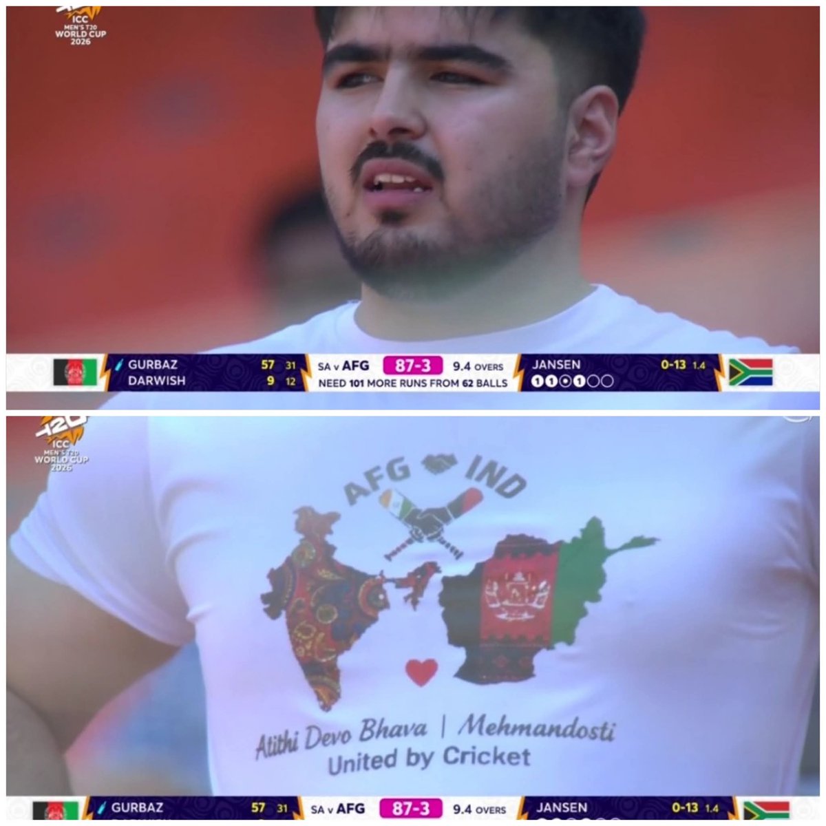 DrSolankipares1's tweet photo. Afghanistan our brother you made us proud and fought well , you lost but fought like a champion instead of using any chucking..
2nd best asian team for a reason...
🔥🔥
#INDvsPAK #CricketTwitter #ICCMensT20WorldCup #icct20worldcup2026 #Afghanistan #AFGvSA #AFGvsRsa #AfghanistanvsSouthAfrica #aakashvani #KingRezaPahlavi @WazhmaAyoubi